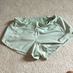 Green lulu shorts